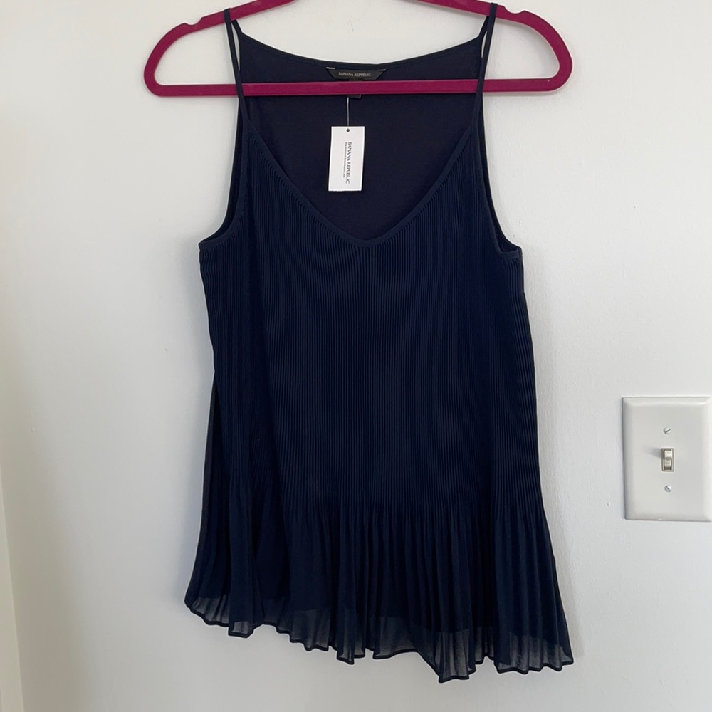 Banana republic pleated blouse